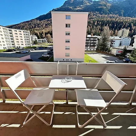 Alpin-schick, 39m2, & Sport, Mit Pool - Sk213 Lägenhet St. Moritz